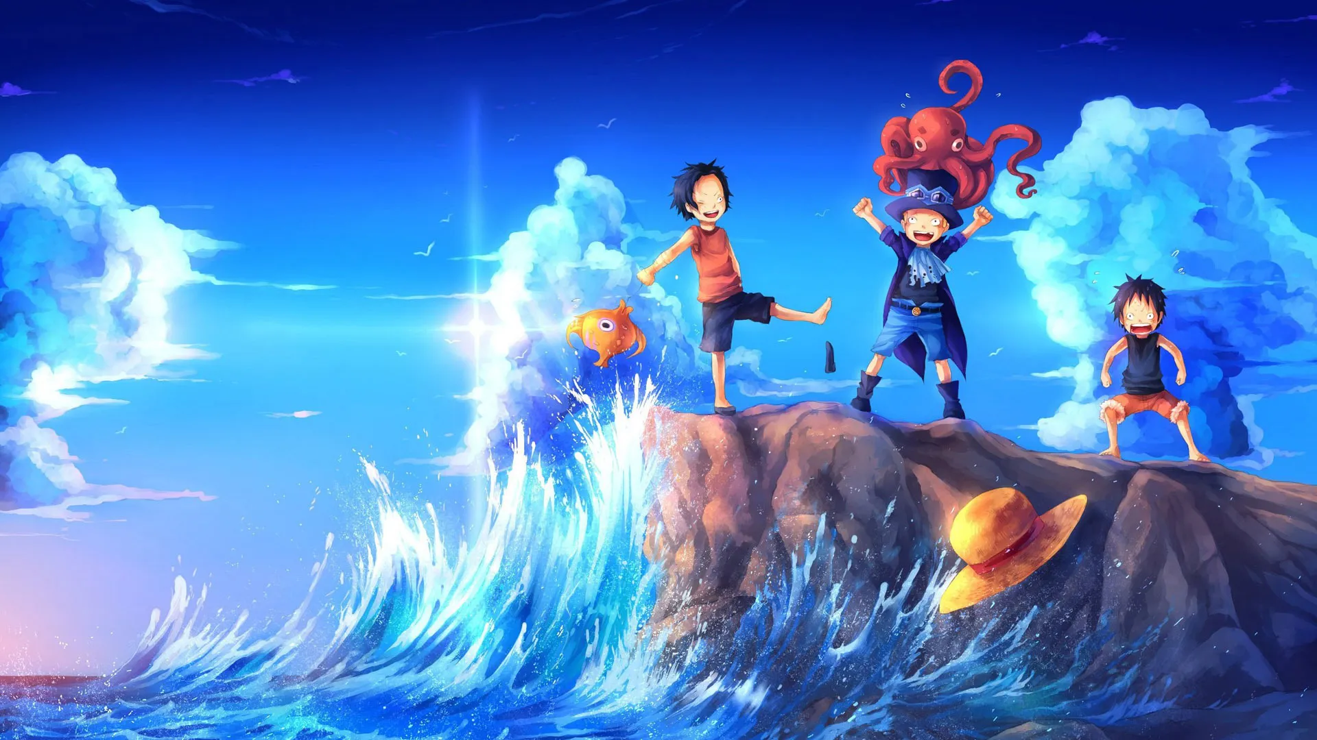 Ace, Sabo & Luffy